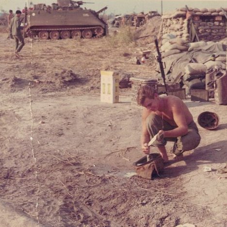 15-Last picture of Tom taken Feb 28 1969-box of WINK in background-washing his socks